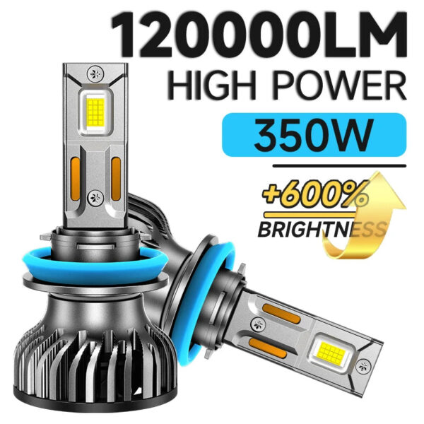 350W 120000LM H4 H7 LED Headlights 6000K Headlamp H1 Led H11 H8 HB3 9005 HB4 9006 9012 HIR2 H9 Car Light Bulbs Auto 12V Lamps - Image 7