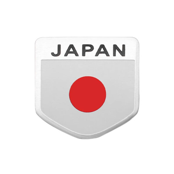 1pcs 3D Metal Aluminum Car Styling Japan Logo Flag Stickers Auto Car Body Emblem Badge Decals Exterior Decorative Accessories - Image 12