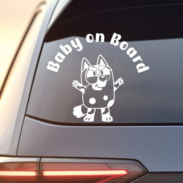 Baby on Board Decal Muffin Car Styling Windows Bumper Stickers Decor Accessories Waterproof Tuning Parts - Image 5
