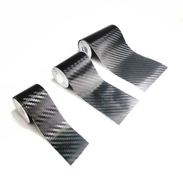 1M 3D Carbon Fiber Car Sticker DIY Paste Protector Strip Auto Door Sill Side Mirror Anti Scratch Tape Waterproof Protect Film - Image 7