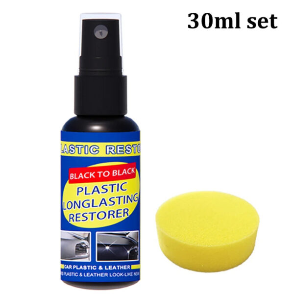Car Plastic Restorer Back To Black Gloss Car Cleaning Products Plastic Leather Restore Auto Polish And Repair Coating Renovator - Image 8