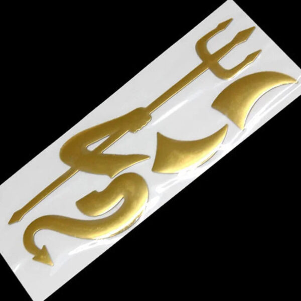 Car Rear Trunk Sticker Fashion 3D Little Devil Demon Styling Auto Emblem Logo PVC Decals Decoration DIY Car Accessories - Image 6