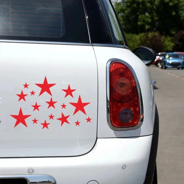 24pcs Galaxy Car Vinyl Stickers - Waterproof Star Decals for Bumper/Windows, Scratch Resistant Auto Decor - Image 2