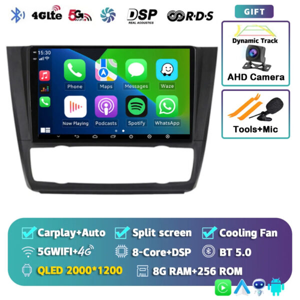 Android 14 For BMW 1-Series E88 E82 E81 E87 2004 - 2011 2K QLED Android Car Radio Multimedia Video Player GPS stereo CarPlay 4G - Image 12