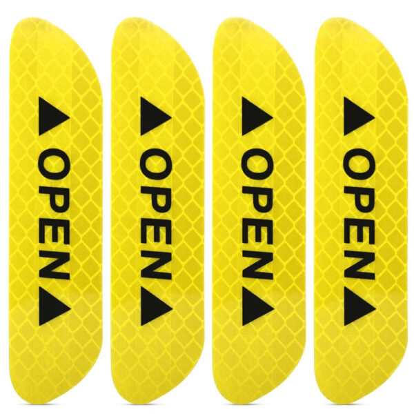 4PCS Reflective Warning Tape for Car Door Safety Open Stickers Improve Night Protective Strips Car Accessories Decoration - Image 8