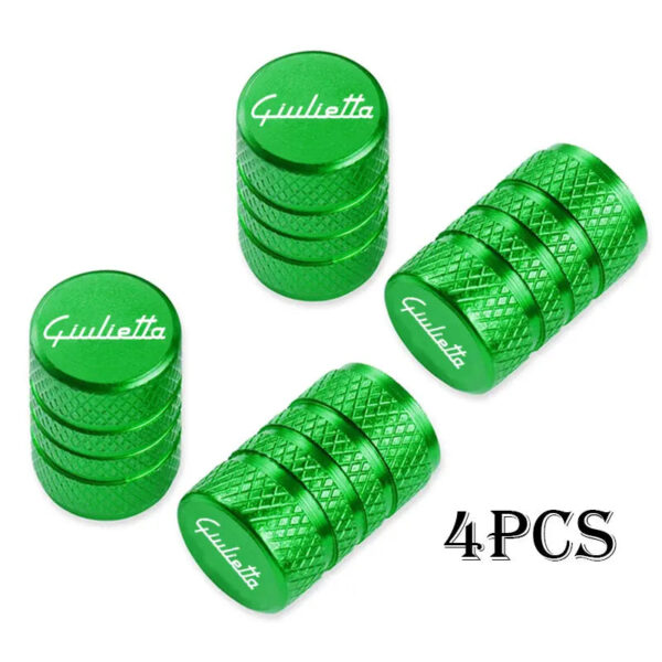 Car Wheel Tire Valve Caps Tyre Stem Covers Airdust Waterproof For alfa romeo Giulietta Auto Accessories - Image 9