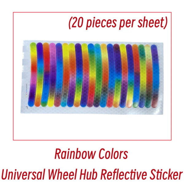 Car Universal  Wheel Hub Reflective Stripes Safety Opening Warning Sticker Tape Auto Warning Reflective Tape Exterior Accessorie - Image 7