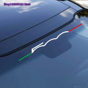 1PC Car Windscreen Window Sticker Vinyl Decal For Fiat 500 Abarth Auto Accessories