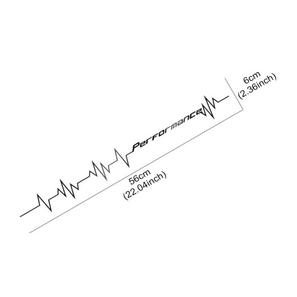 Reflective Performance Heartbeat Line Sticker Car Windshield Windscreen Bumper Hood Decor Decal Auto Vehicle Vinyl Decoraion - Image 6