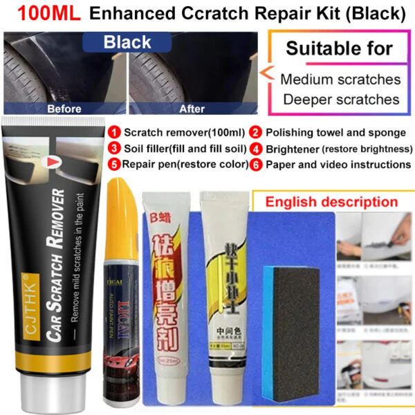 Car Scratch Remover Paint Care Tools Auto Swirl Remover Scratches Repair Polishing Anti Scratch Wax Auto Body Grinding Compound - Image 11