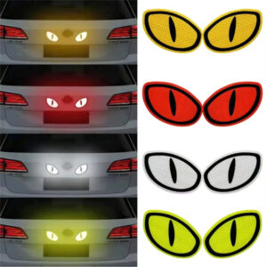 Car Reflector Sticker Night Driving Safety Decal For Auto Truck Motorcycle Trailer Cat Eye Reflective Safety Warning Tape