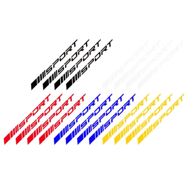 4pcs Waterproof Car Reflective Stickers Wheels Rims Sport Racing DIY Decorative Stripes Decal Emblem Auto SUV Truck Accessories - Image 3