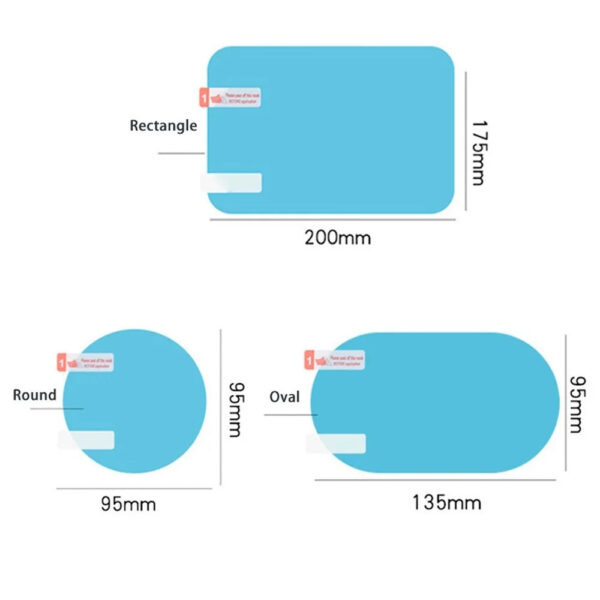 Auto Car Rainproof Film Anti Fog Car Sticker Car Mirror Window Clear Film Rain Proof Waterproof Film Auto Sticker Accessories - Image 6