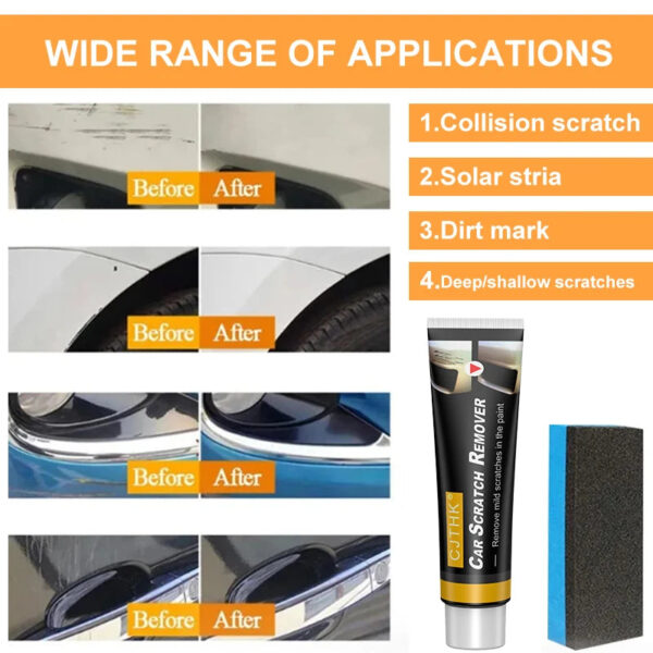 Car Scratch Remover Paint Care Tools Auto Swirl Remover Scratches Repair Polishing Anti Scratch Wax Auto Body Grinding Compound - Image 3