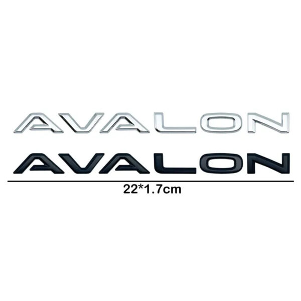 3D ABS AVALON Logo Car Side Fender Rear Trunk Emblem Badge Sticker Decals Car Styling Auto Accessories - Image 6