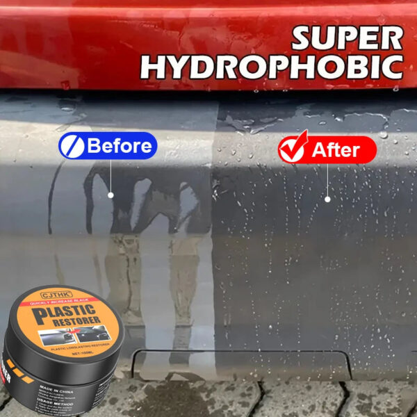 Car Plastic Restorer Back To Black Gloss Auto Interior Leather & Panel Renewal Wax Coating Agent Auto Polish And Repair Coating - Image 5