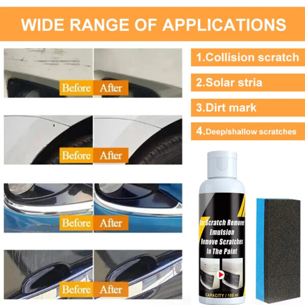 Car Scratch Remover Paint Care Tools Auto Swirl Remover Scratches Repair Polishing Auto Body Grinding Compound Anti Scratch Wax - Image 3