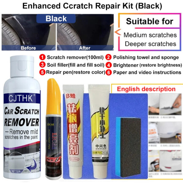 Car Scratch Remover Paint Care Tools Auto Swirl Remover Scratches Repair Polishing Auto Body Grinding Compound Anti Scratch Wax - Image 11