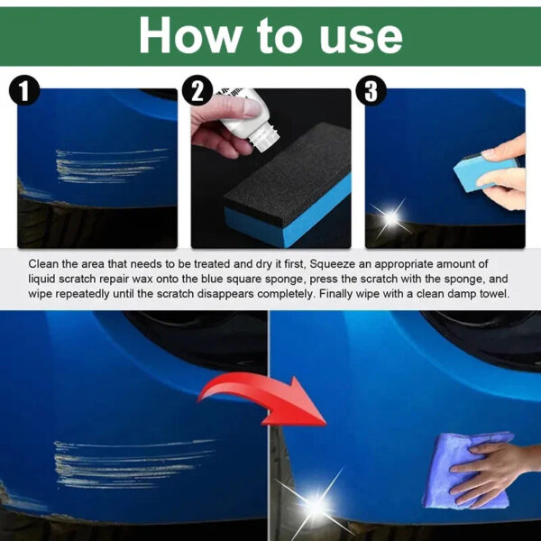 Car Scratch Remover Paint Care Tools Auto Swirl Remover Scratches Repair Polishing Auto Body Grinding Compound Anti Scratch Wax - Image 5