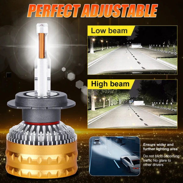2700W H1 LED Headlight 3500000LM Led Canbus Car Lamps H4 H7 H11 H8 9005 9006 HB3 HB4 9012 HIR2 Fog Lamps Car Light 2 Copper Tube - Image 4