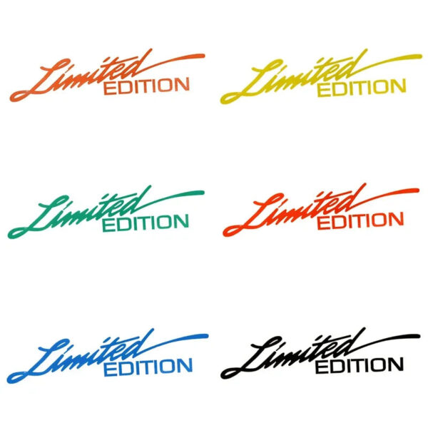 Car Laser Stickers LIMITED EDITION English Letter Car Front Decoration Reflective Decal Auto Styling Sticker Car Decals 16*4cm - Image 5