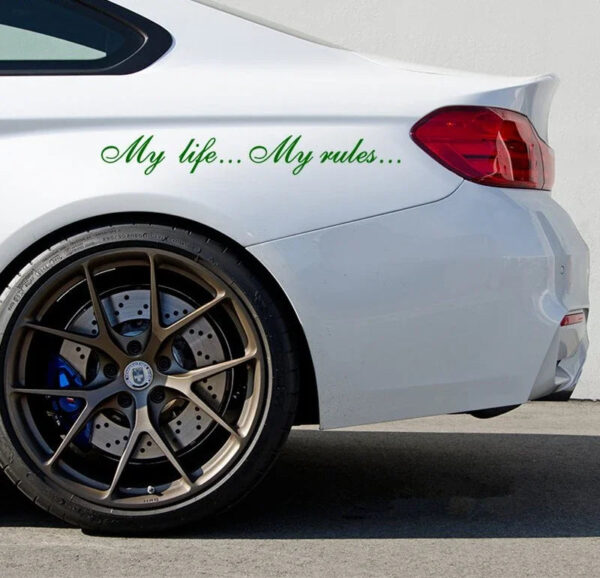 My life...My rules... Car Stickers and Decals Auto Motorcycle Bumper sticker For KIA 60cm - Image 7