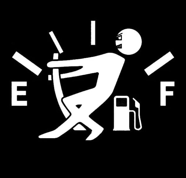 1 Pcs Funny Car Sticker Pull Fuel Tank Pointer To Full Car Vinyl Reflective Sticker Decal Car Auto Exterior Decor Accessories - Image 7
