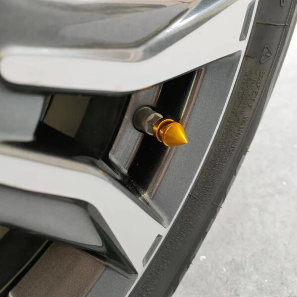 4Pcs Car Tire Valve Cap Pagoda Shape Tire Valve Caps Air Dust Cap Auto Wheel Cap Valve Stem Cap Universal Car Tire Accessory - Image 6
