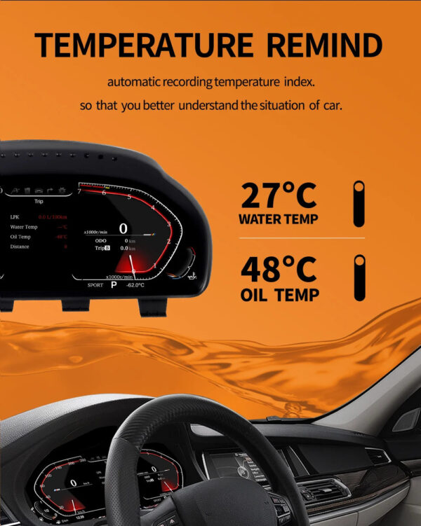 2025 Latest Original Digital LCD Instrument Panel for BMW 5 Series F10 F11 F12 F15 F16 F18 F25 F26 Cluster Cockpit speedometer - Image 3