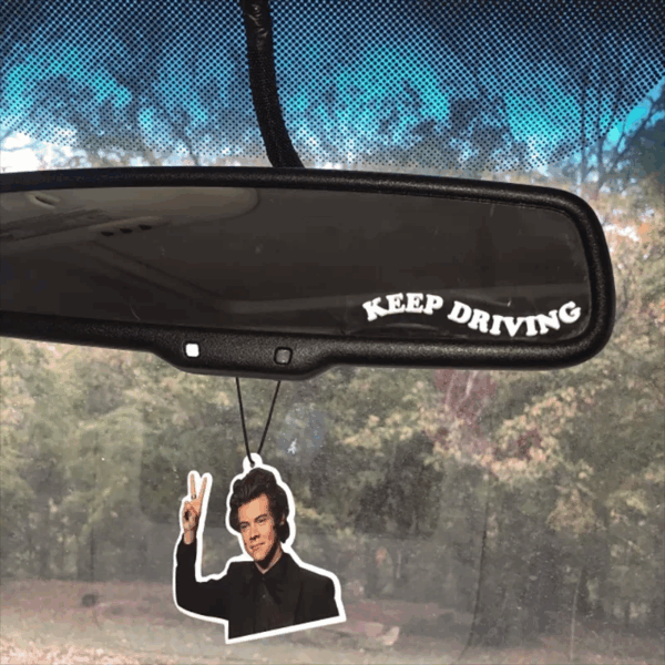 Keep Driving Decals for Car Mirror Funny Auto Decorative Accessories Cute Text Design Car Vinyl Stickers for Vanity Mirror - Image 5