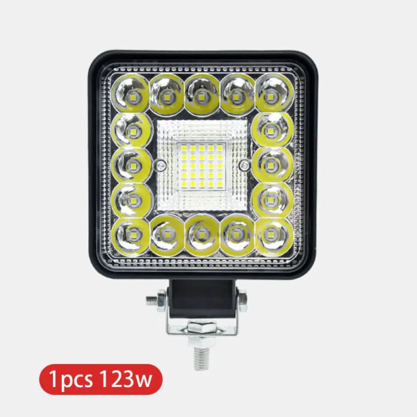 Auto Work Light 99W 123W Led Light Round Square LED Offroad LED Bar 4 Inch Spot Flood Fog Lamp12V 24V Off Road 4x4 1/2/4pcs - Image 7
