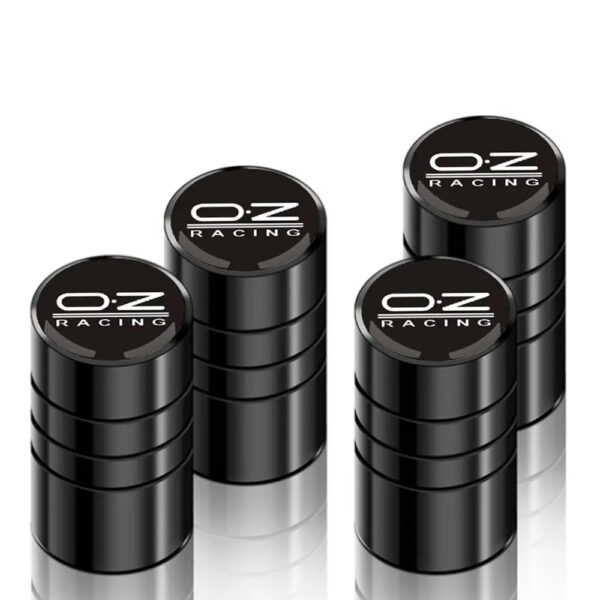 4PCS Universal Car Stickers Metal Wheel Tire Valve Caps Auto Bike Bicycle Accessories Case For OZ Racing Logo Car Styling - Image 2