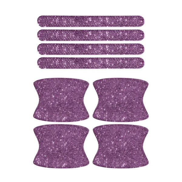 8Pcs Bling Crystal Diamond Rhinestone Car Door Handle Decoration Sticker Auto Handle Door Bowl Anti-scratch Protector Sticker - Image 18