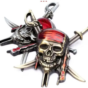 Car Styling 3D Metal Pirate Skull Emblem Badge Stickers Decals Auto Motorcycle Cover Scratches Personality Decor Accessories