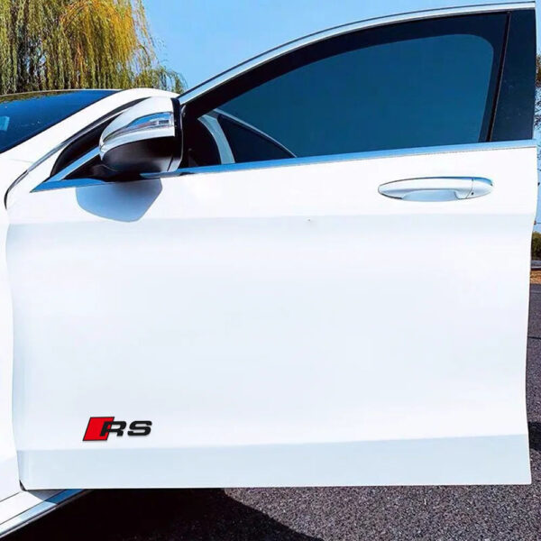 Fashion PVC Car Sticker Body RS Logo Door Window Side Fender Rear Trunk Decoration Decal Auto Exterior Accessories For Audi - Image 3
