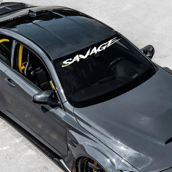 Savage Car Windshield Cool Style Sticker Auto Body Rear Window DIY Decor PVC Vinyl Film Universal Decal Car Tuning Accessories - Image 3