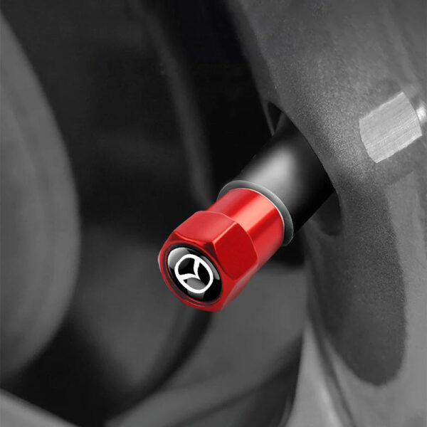 4Pcs Car Styling Aluminium Alloy Wheel Tire Valve Cover Caps Auto Accessories For Mazda CX-3 Bk CX-5 MS Speed 5 6 2 3 CX30 MX-5 - Image 6