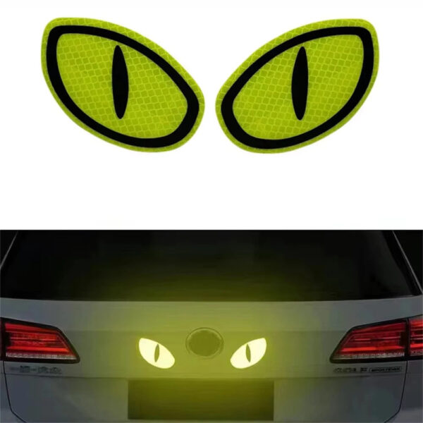 Car Reflector Sticker Night Driving Safety Decal For Auto Truck Motorcycle Trailer Cat Eye Reflective Safety Warning Tape - Image 8