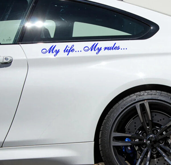 My life...My rules... Car Stickers and Decals Auto Motorcycle Bumper sticker For KIA 60cm - Image 10