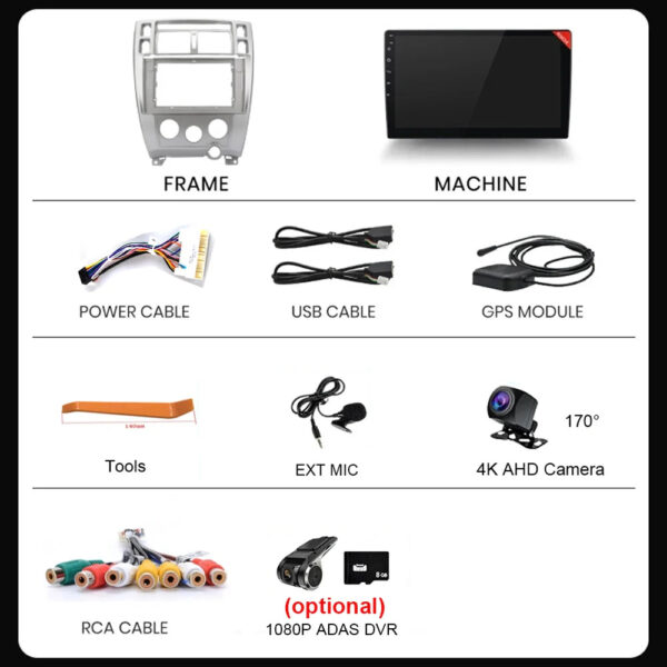 Car Radio Android 16 for Hyundai Tucson 2004-2013 Multimedia Video Player Navigation 2 Din DVD Head Unit Stereo Carplay Speakers - Image 6