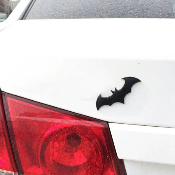 3D Metal Bat Auto Car Logo Cartoon Sticker Metal Badge Emblem Tail Decal Motorcycle Car Styling Decoration Accessories - Image 2