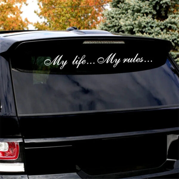 My life...My rules... Car Stickers and Decals Auto Motorcycle Bumper sticker For KIA 60cm - Image 2