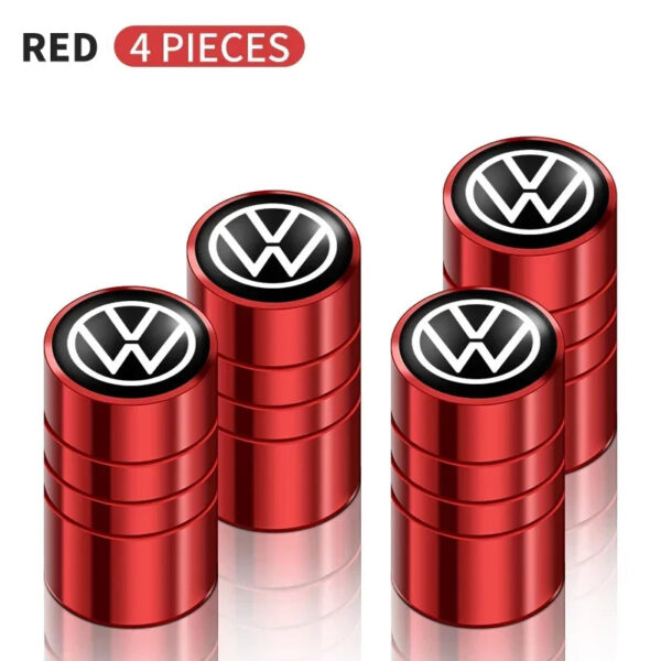 4PCS Metal Car Valve Caps Wheel Tires Air Tyre Stem Protective Caps Cover Auto Accessories For VW Volkswagen Golf Polo GTI R TDI - Image 7