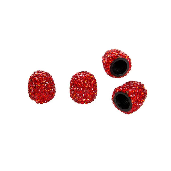 4Pcs Rhinestone Car Tire Valve Caps Diamond Inlay Bling Bling Car Wheel Valve Cover Decoration Dustproof Cap Auto Accessories - Image 9