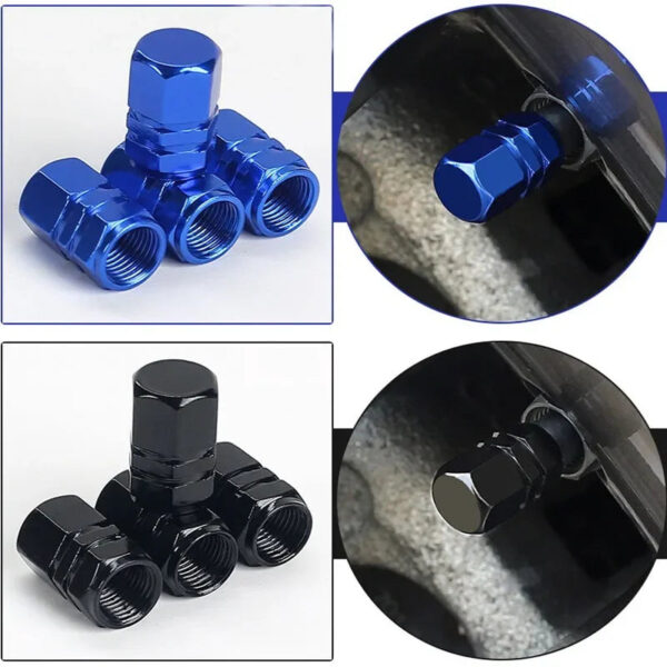 4Pcs Car Tire Valve Caps Wheel Air dust Caps Tyre Rim Stem Covers Aluminum Alloy Waterproof Car Styling Decor Auto Accessories - Image 2