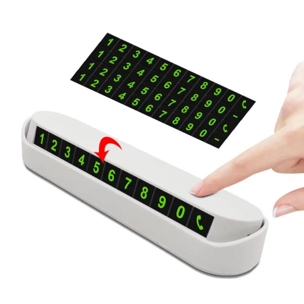 Temporary Car Phone Number Card Auto Interior Accessories For MG Morris Garages 550 42 6 ZT 7 3 ZR RX5 ZS 350 HS Auto Gadgets - Image 3
