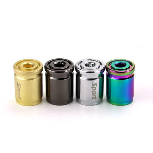 4x Titanium Anti-theft Car Tire Valve Cap Aluminum Sport Exterior Auto Air Caps - Image 3