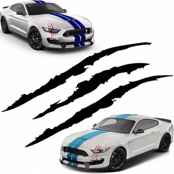 Auto Car Sticker Reflective Monster Claw Marks Scratch Stripe Auto Headlight Decal Dinosaur Raptor Paw Marks Car Accessories - Image 2