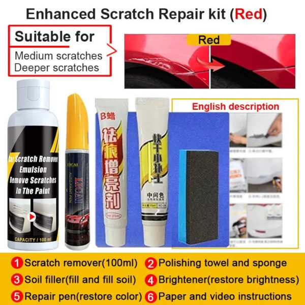 Car Scratch Remover Paint Care Tools Auto Swirl Remover Scratches Repair Polishing Auto Body Grinding Compound Anti Scratch Wax - Image 17