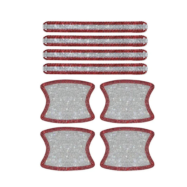 8Pcs Bling Crystal Diamond Rhinestone Car Door Handle Decoration Sticker Auto Handle Door Bowl Anti-scratch Protector Sticker - Image 16